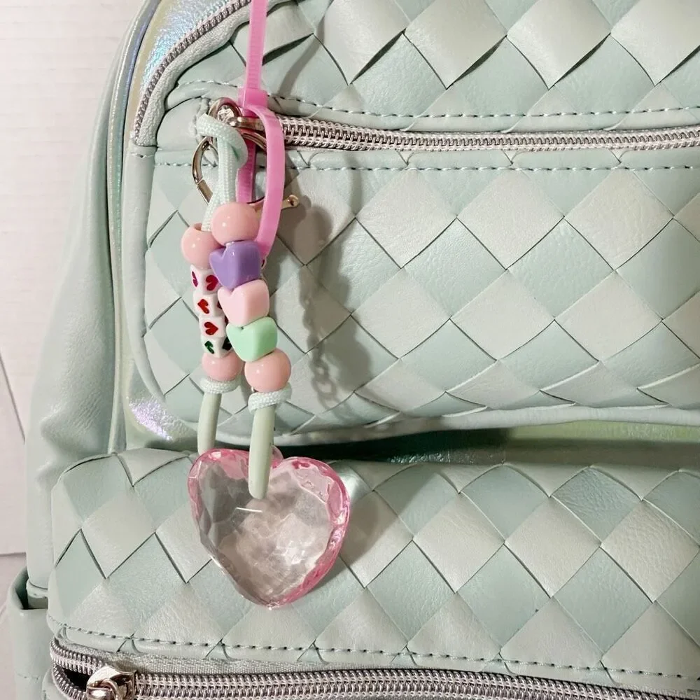 Omg Miss Gwen’s Girls Mint‎ Green Woven Large Faux Leather School Dance Backpack